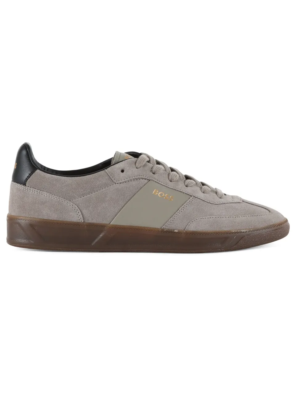 Sneakers in suede BRANDON con scritta logo