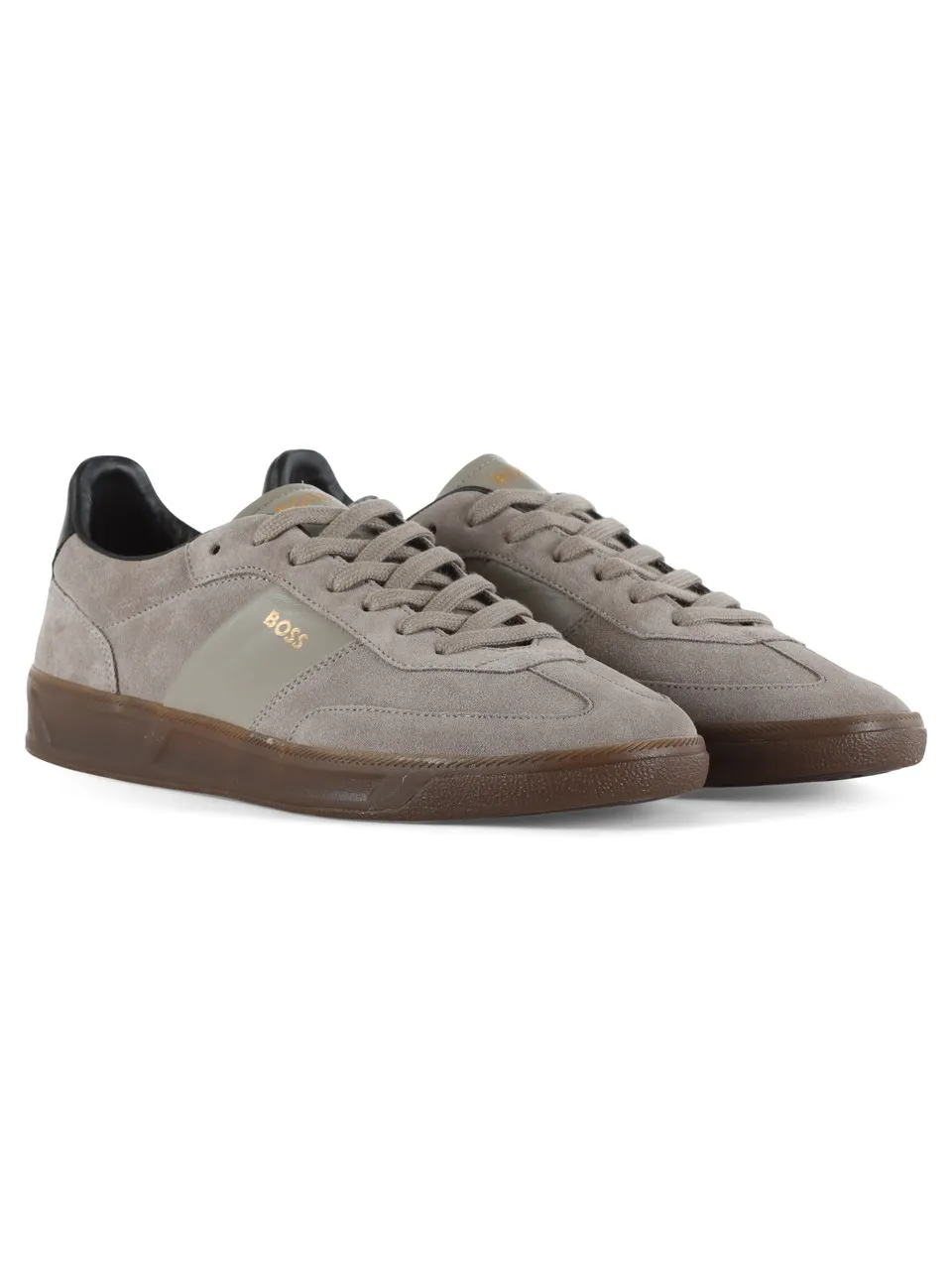 Sneakers in suede BRANDON con scritta logo