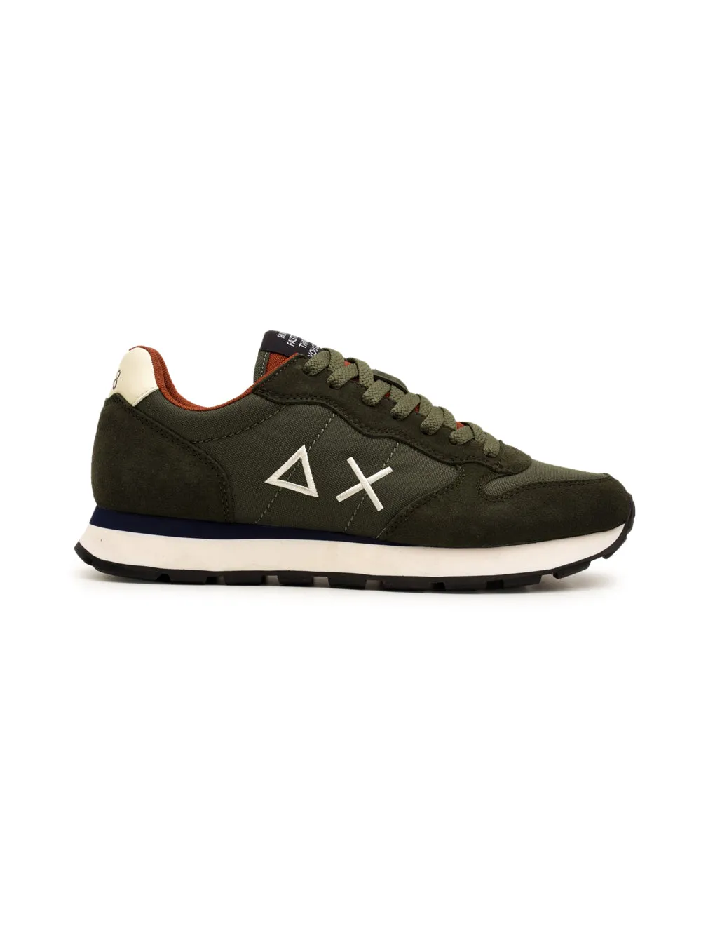 Sneakers verdi militari da Uomo Tom Solid Nylon