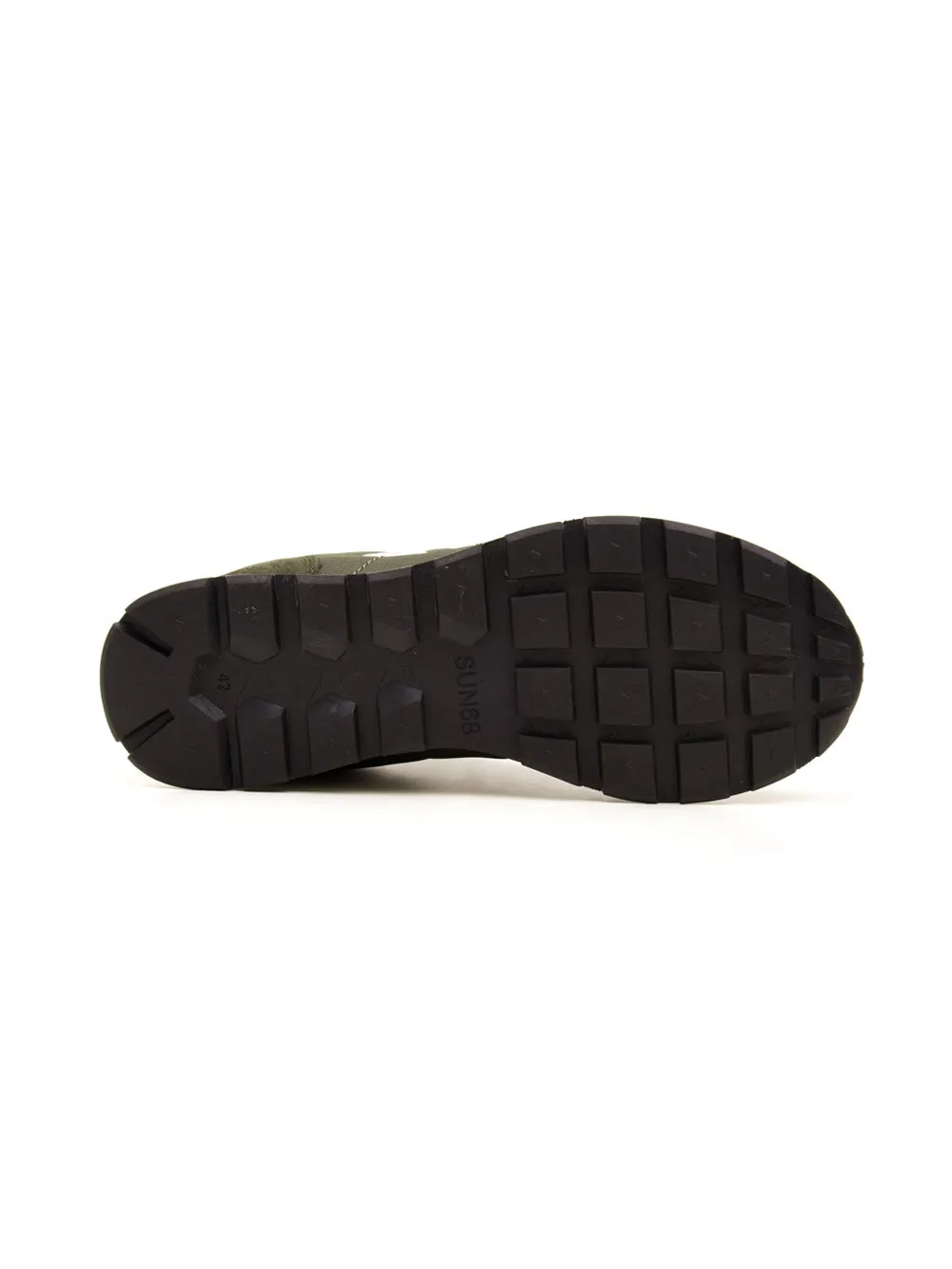 Sneakers verdi militari da Uomo Tom Solid Nylon
