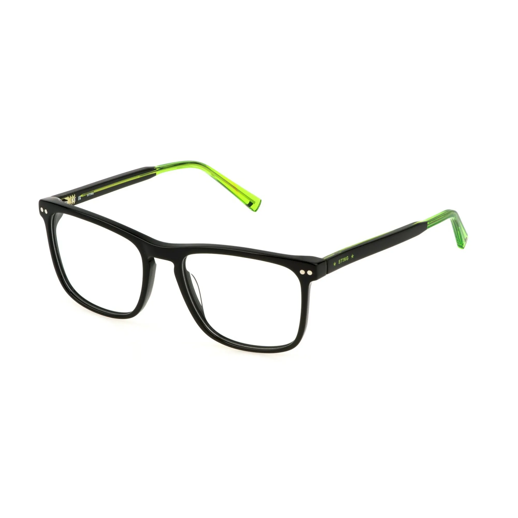  Sting VST488 - 0700 Nero Lucido | Occhiale Da Vista Uomo 
