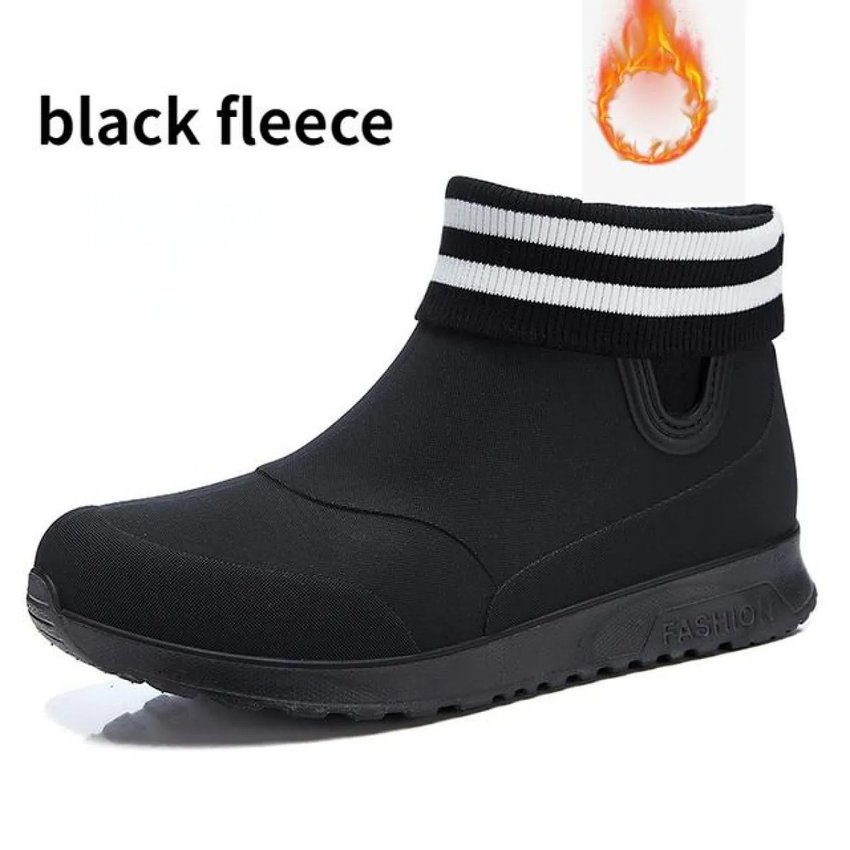 Stivali da pioggia da uomo stile testa tonda stivali corti antiscivolo da esterno fondo morbido scarpe impermeabili da cucina Za
