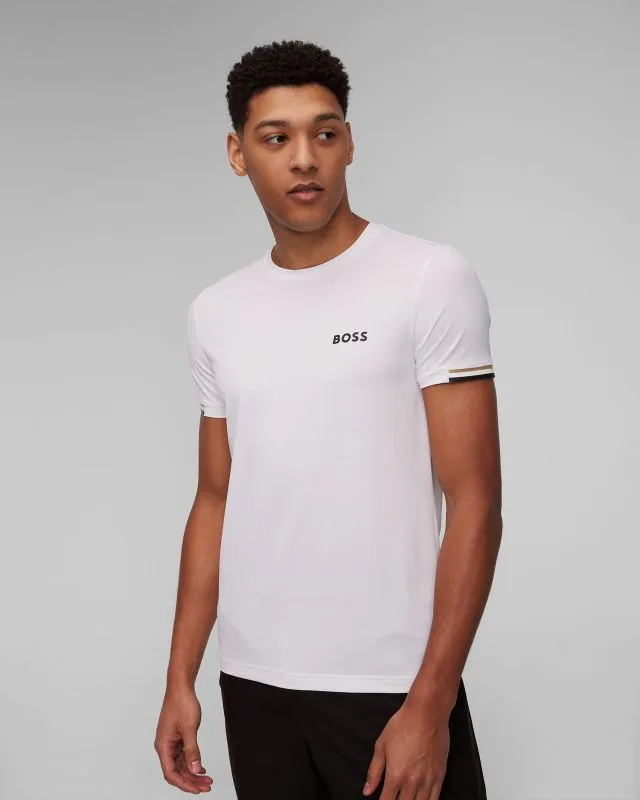 T-shirt bianca da uomo Hugo Boss Tee MB