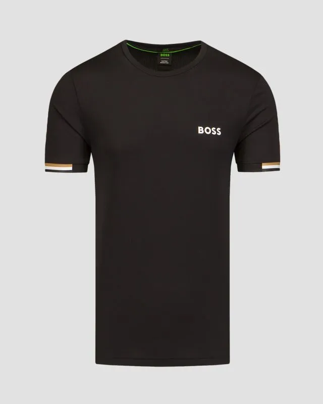 T-shirt nera da uomo Hugo Boss Tee MB