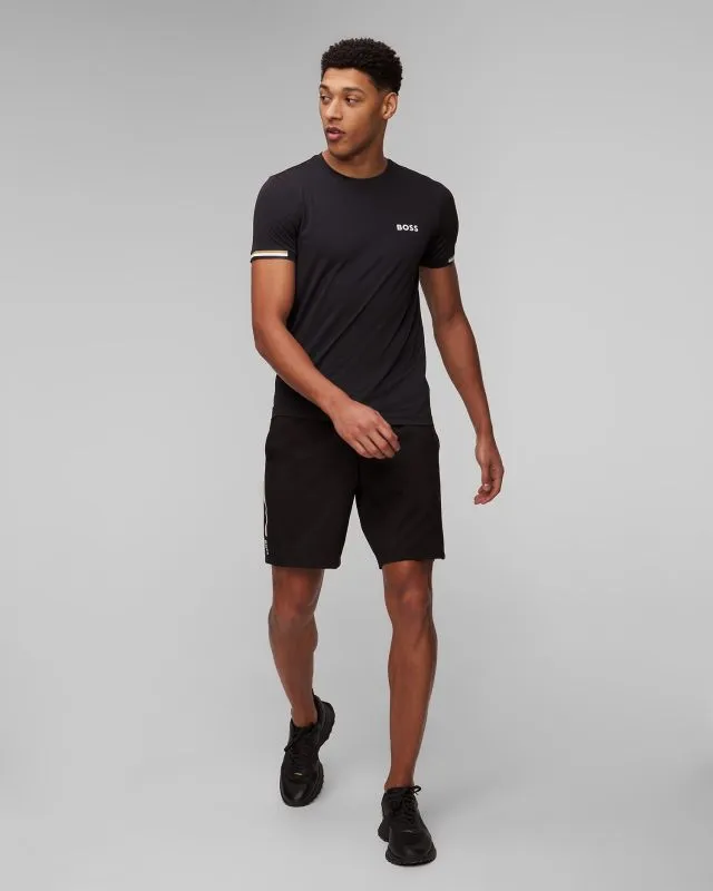 T-shirt nera da uomo Hugo Boss Tee MB