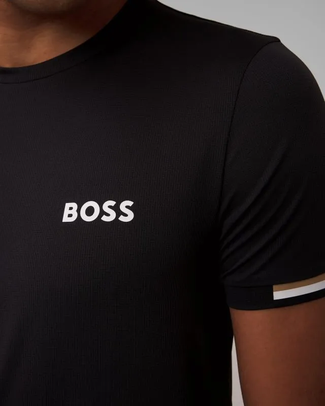 T-shirt nera da uomo Hugo Boss Tee MB
