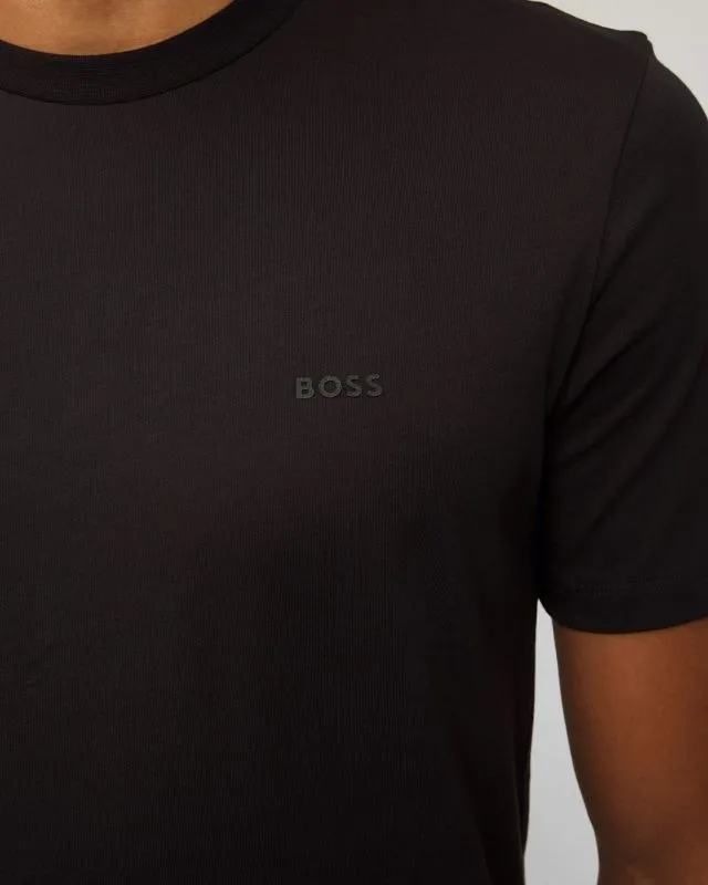 T-shirt nera da uomo Hugo Boss Thompson