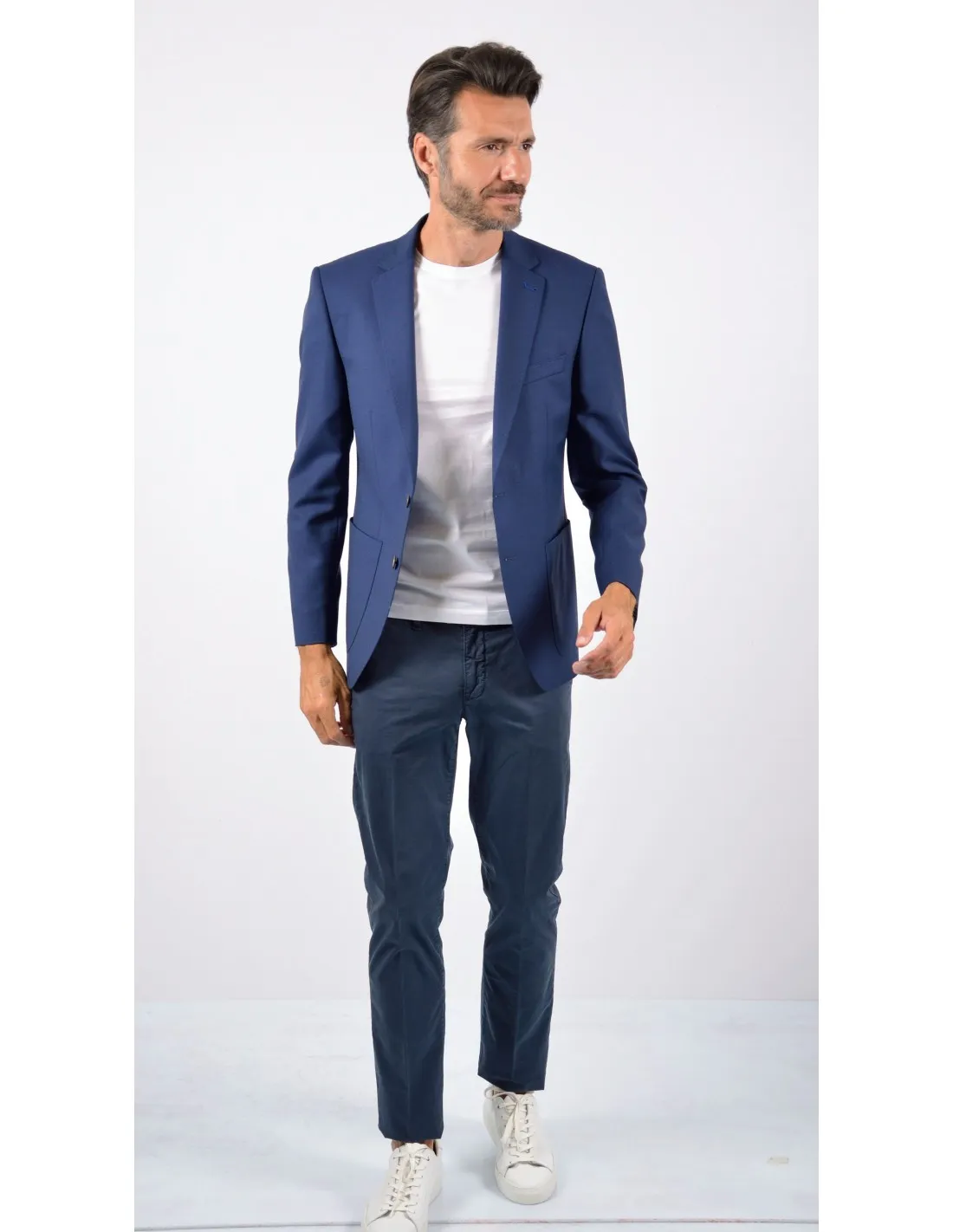 T-shirt sottogiacca tecnica Blu Bianco Nero mm