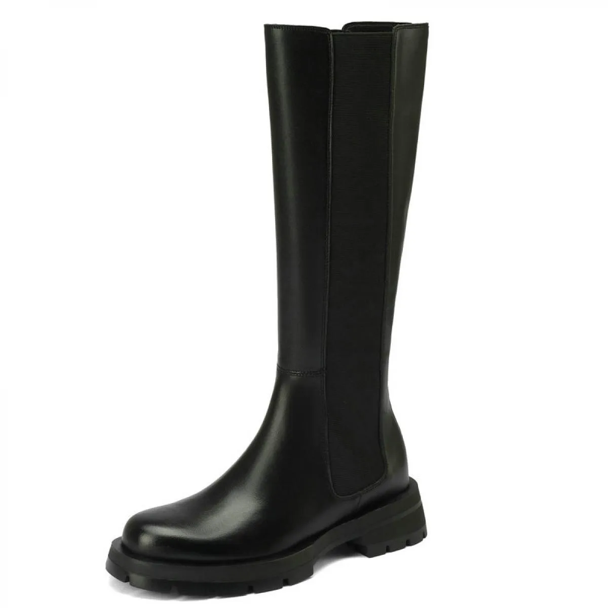 Taglia 33 43 Stivali alti al ginocchio da donna Tacchi medi spessi Stivali freddi Srdding Scarpe Stivali da moto invernali all'a