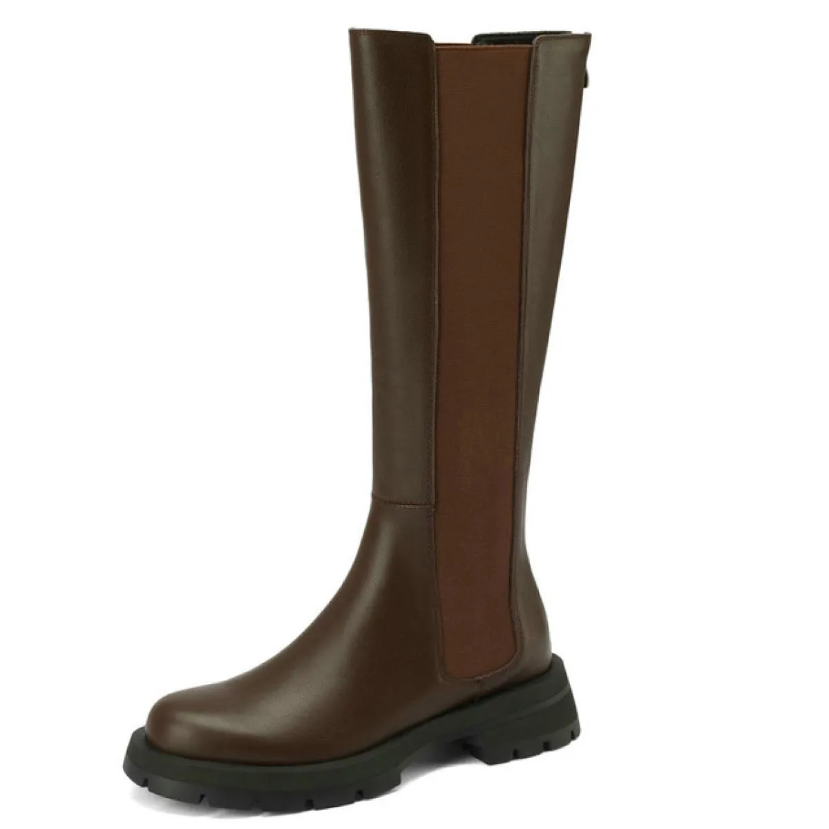 Taglia 33 43 Stivali alti al ginocchio da donna Tacchi medi spessi Stivali freddi Srdding Scarpe Stivali da moto invernali all'a