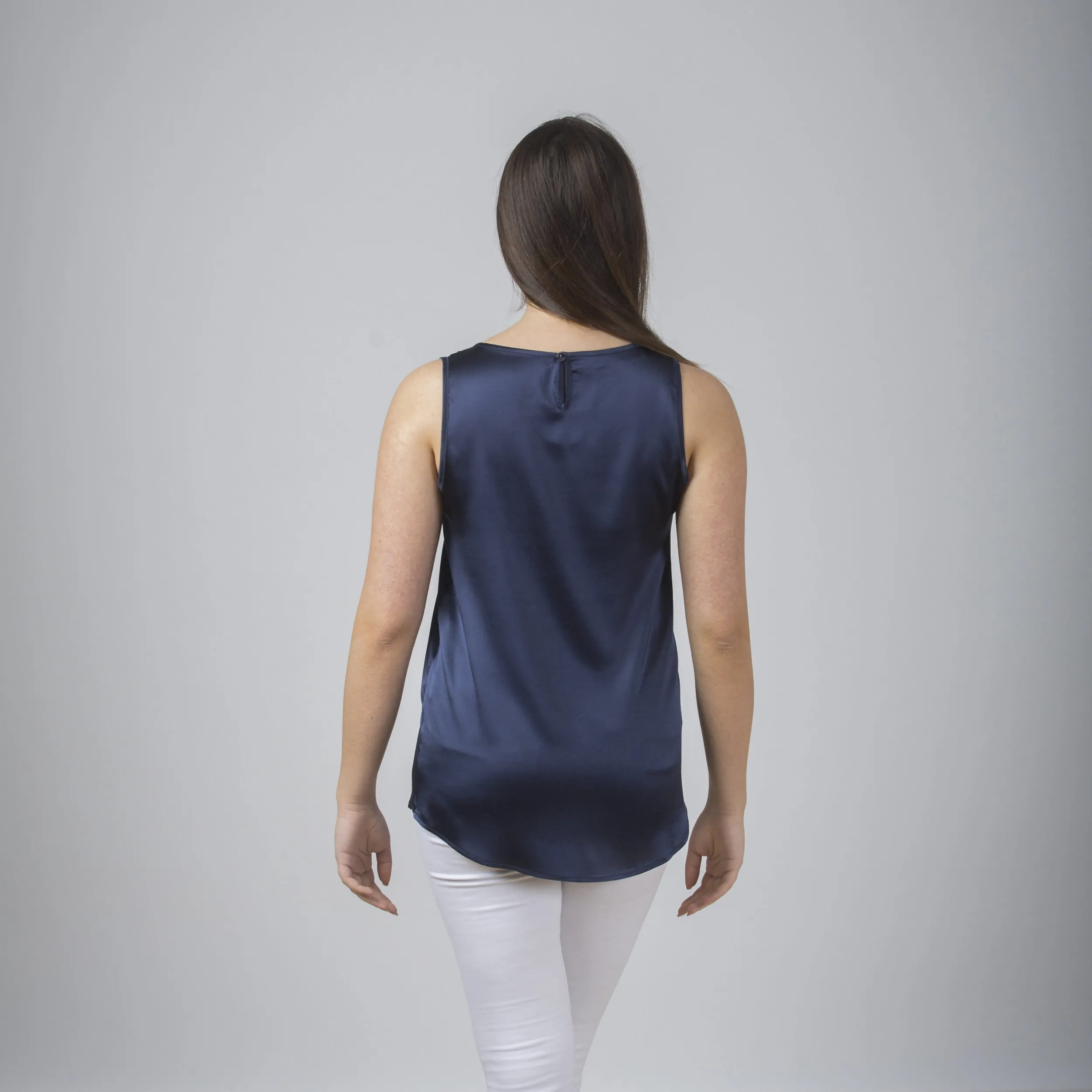 Tank top in seta