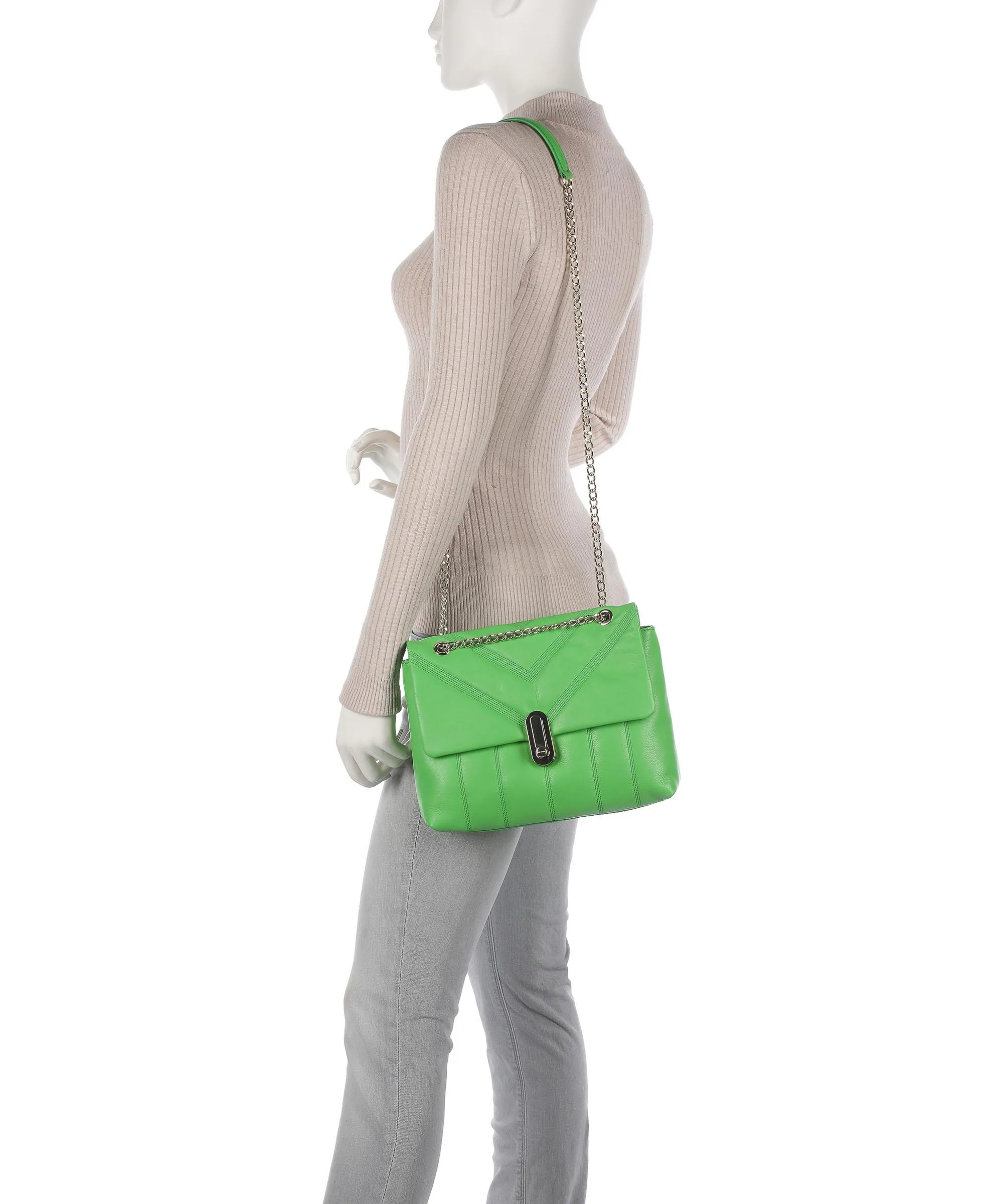  Ted Baker Ayahlin Borsa a spalla pelle bovina verde  