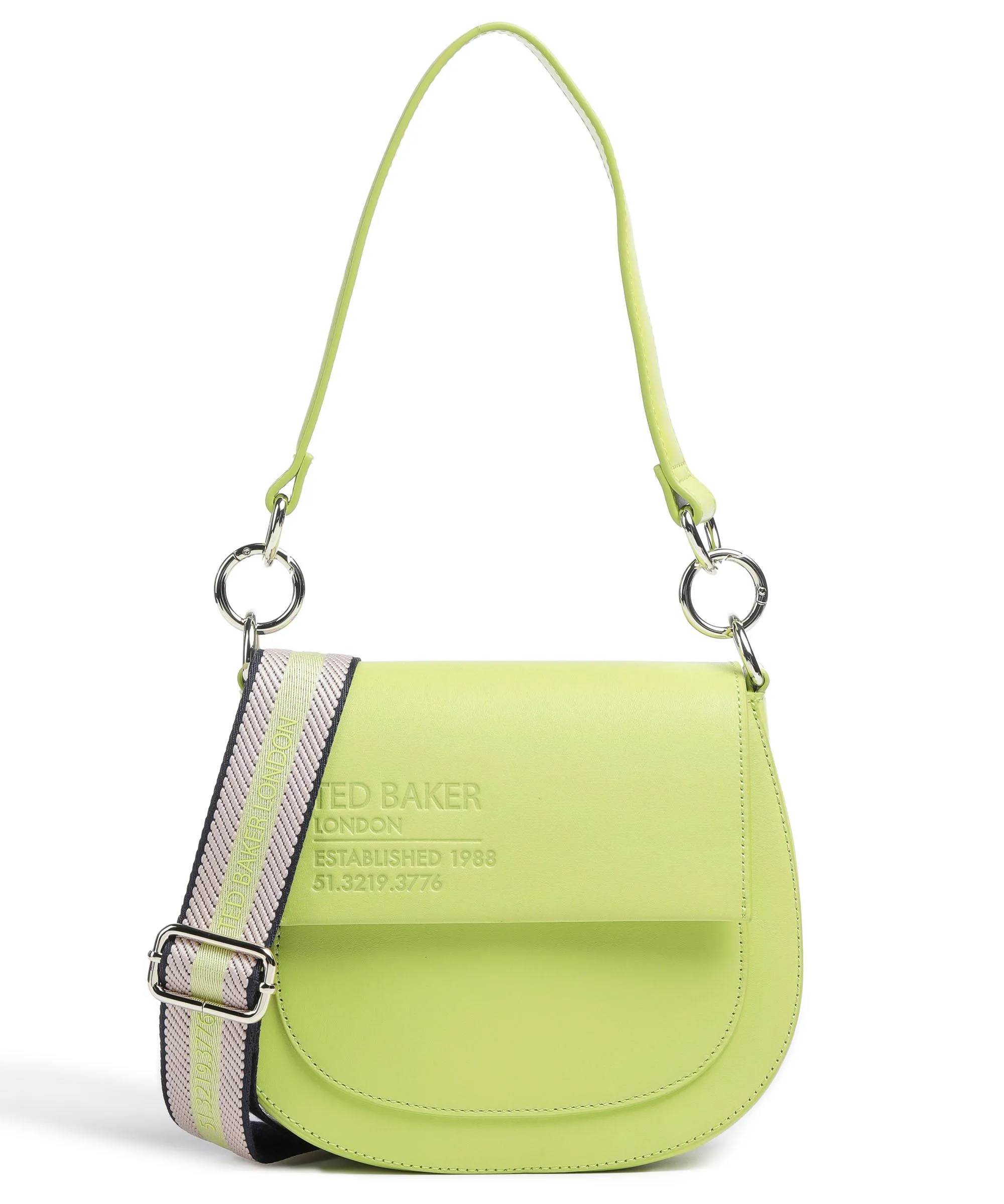  Ted Baker Darcell Borsa a spalla pelle di vacchetta finemente grana verde chiaro  
