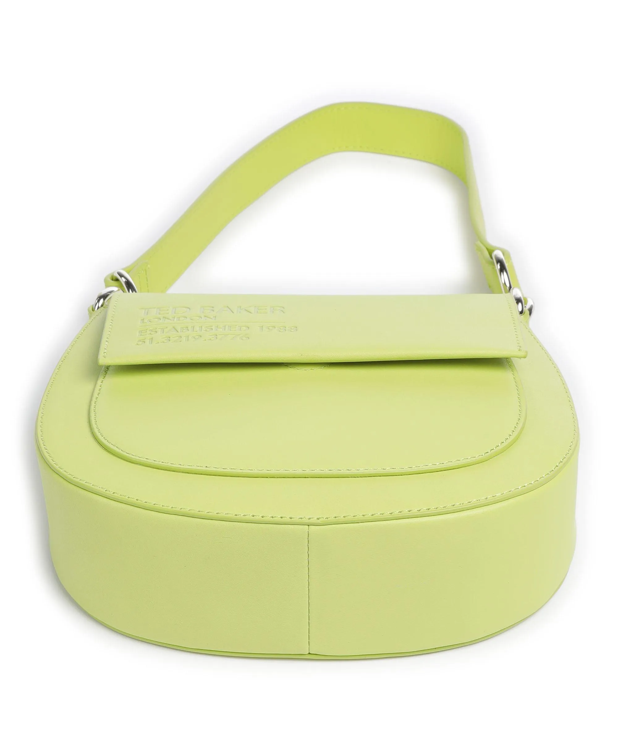  Ted Baker Darcell Borsa a spalla pelle di vacchetta finemente grana verde chiaro  
