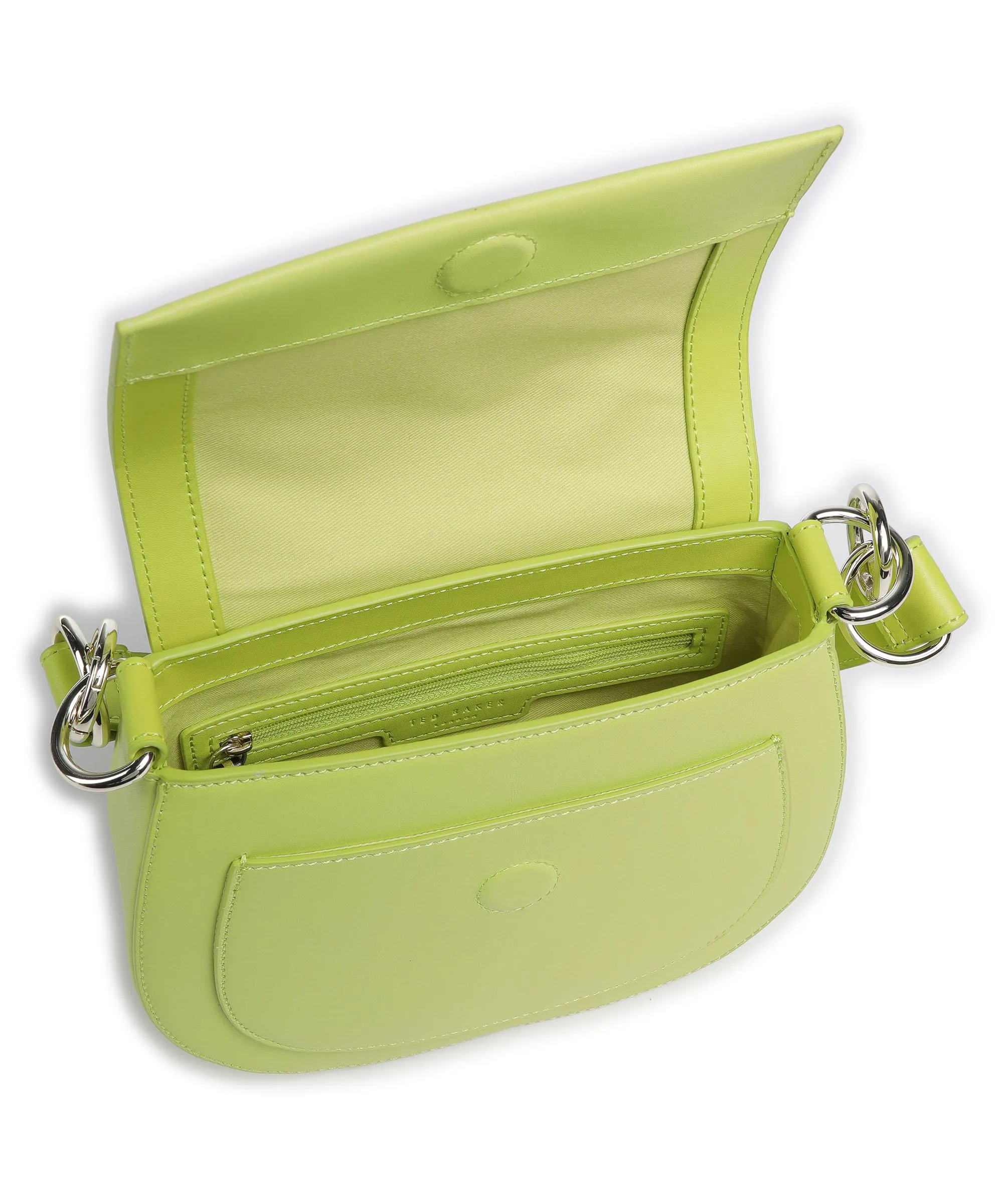  Ted Baker Darcell Borsa a spalla pelle di vacchetta finemente grana verde chiaro  