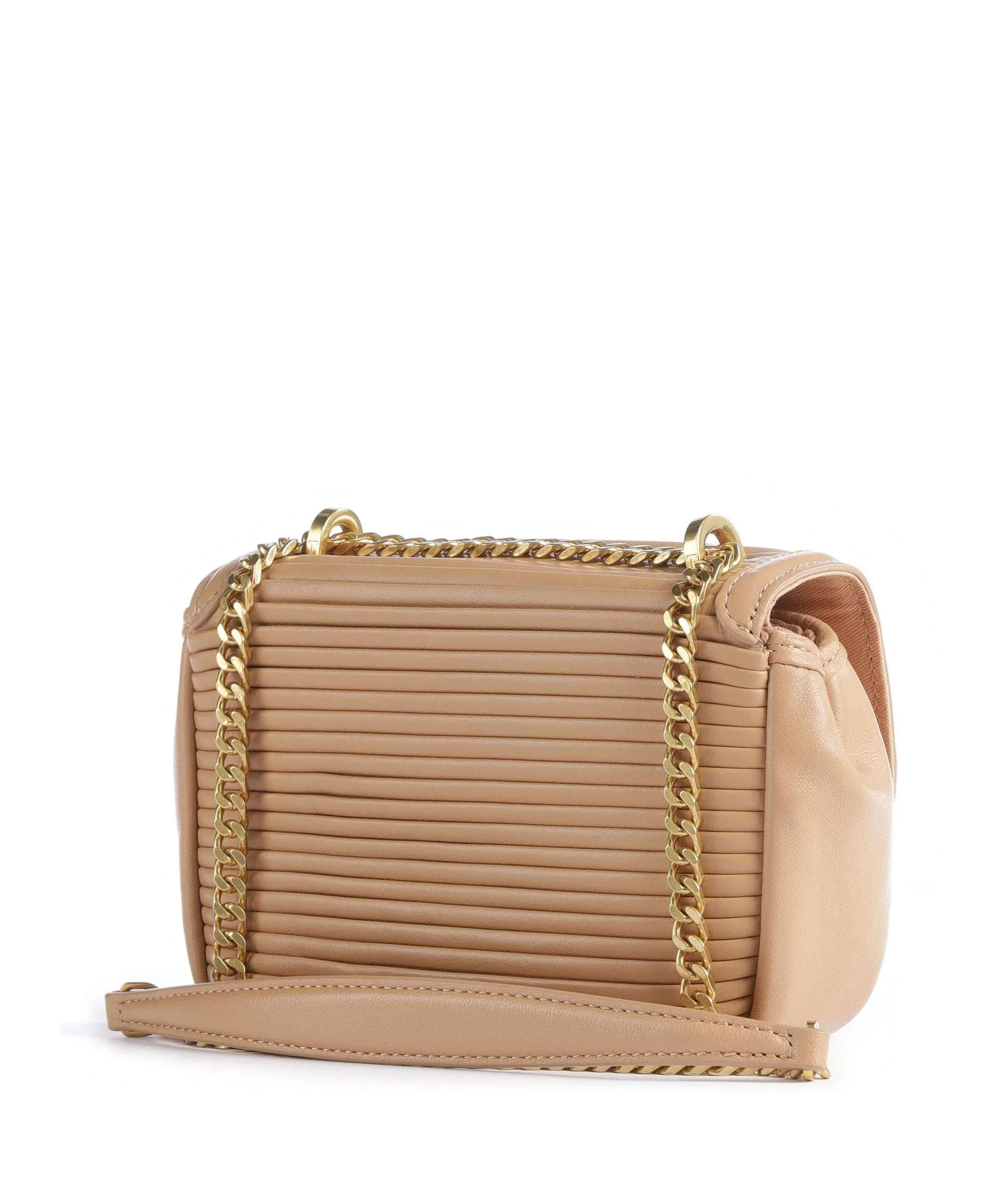  Ted Baker Pyahley Borsa a spalla pelle di capra grana camel  