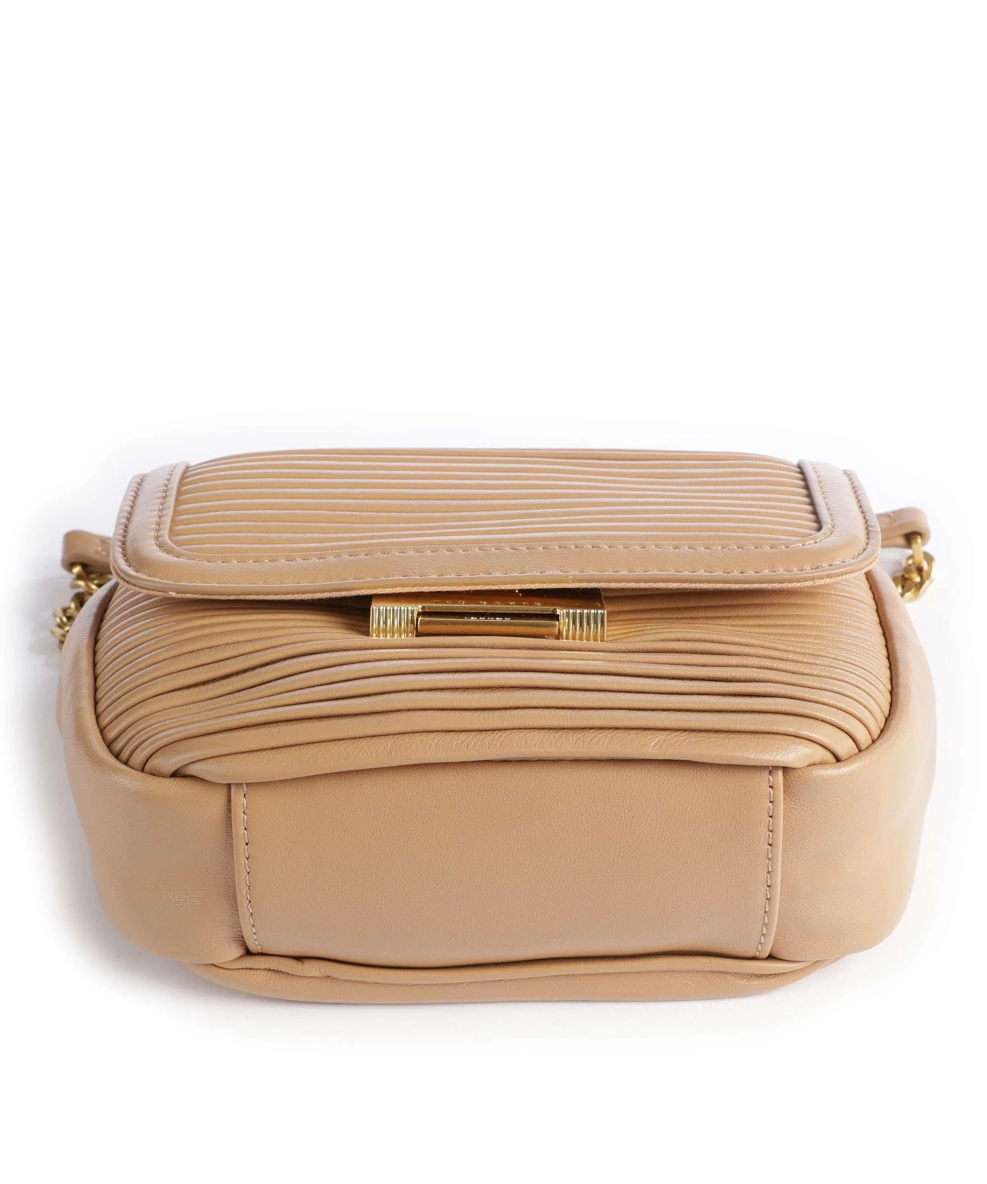  Ted Baker Pyahley Borsa a spalla pelle di capra grana camel  