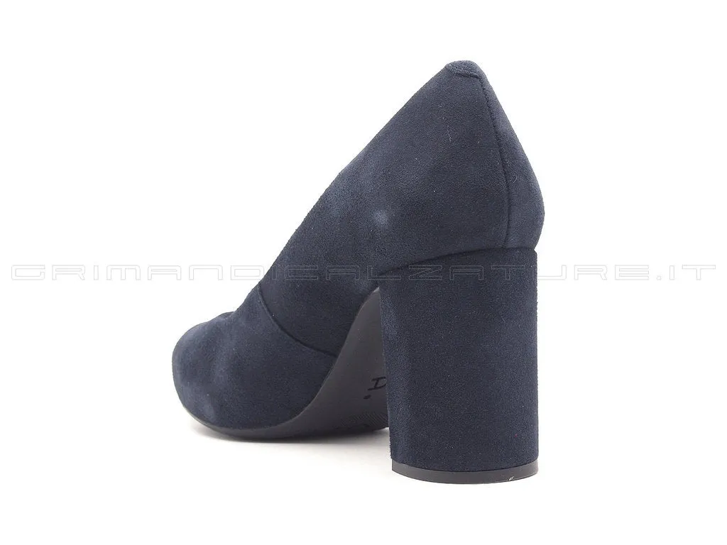 Unisa décolleté camoscio blu