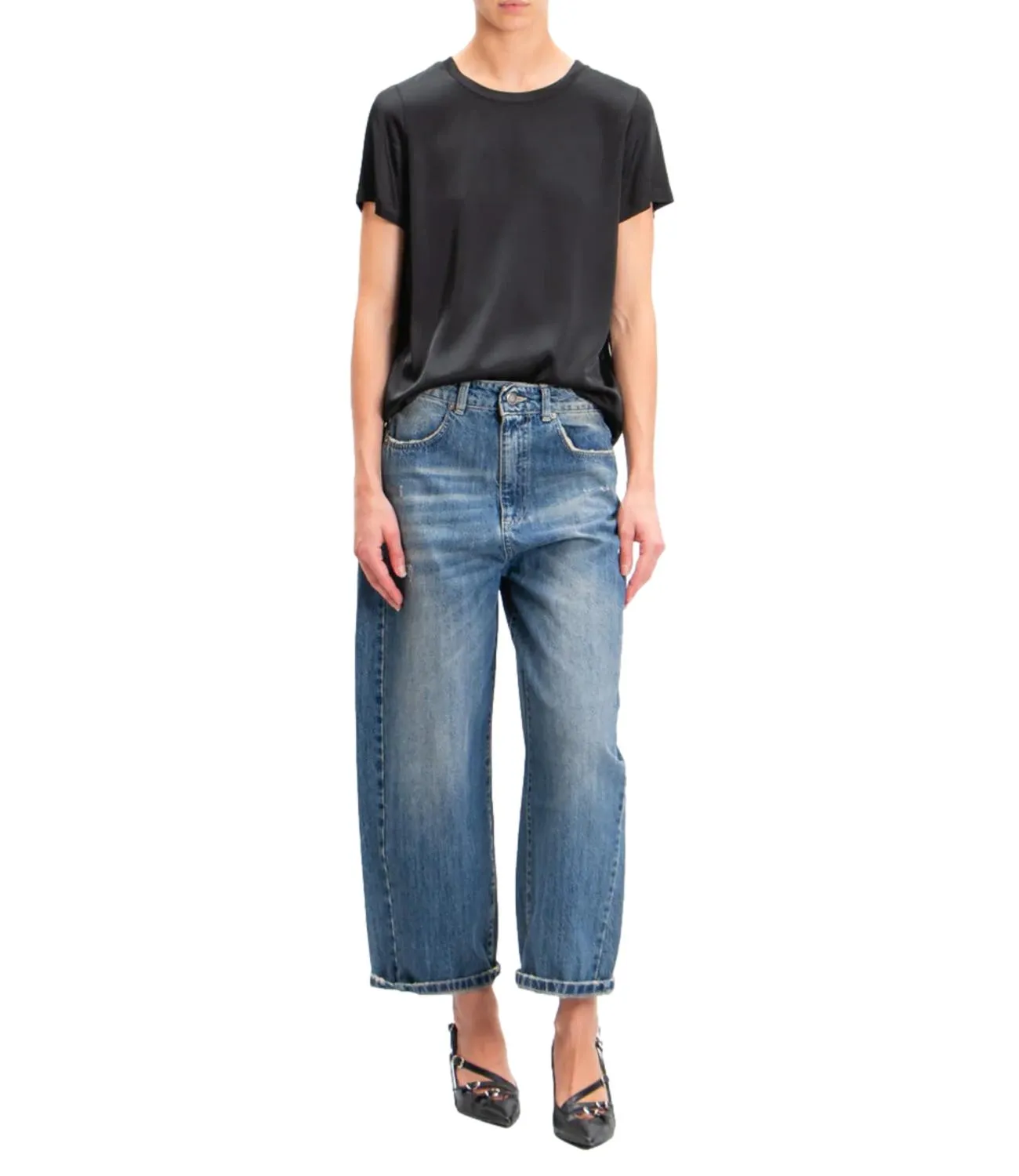 VICOLO Vicolo camicia nera donna