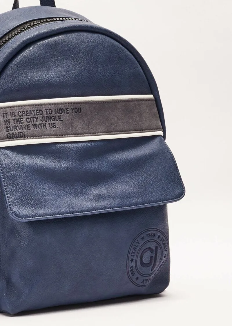 Zaino con logo ricamato